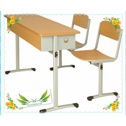 Double Desk and Chair/High Student Desk and Chair/School Furniture (SF-58)