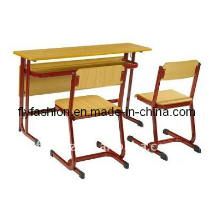 Double Desk and Chair/Lesson Chairs Guangzhou/School Furniture