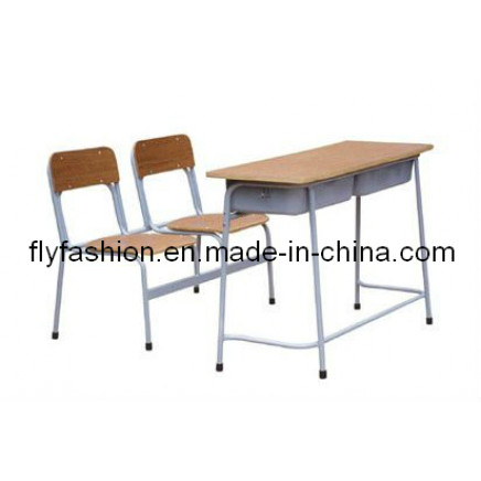 Double Desk and Chair/Lesson Chairs Guangzhou/School Furniture