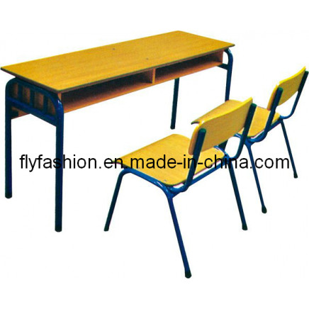 Double Desk and Chair/Lesson Chairs Guangzhou/School Furniture