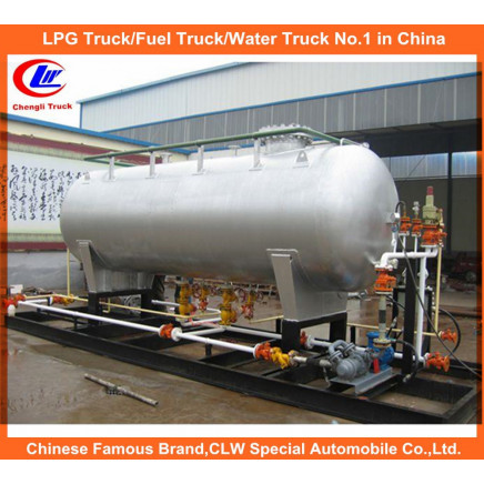 Double Nozzle Dispenser LPG Filling Station 5000L, 10000L LPG Skid Station for Propane Isobutane