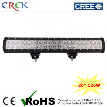 Double Row Car CREE LED Light Bar Black 126W 20inch 6000-6500k (CK-BC22103)