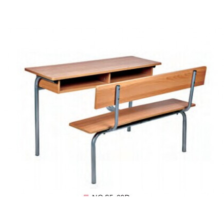 Double School Desk and Chair (SF-09D)