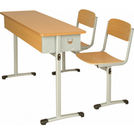 Double School Desk and Chair (SF-57)