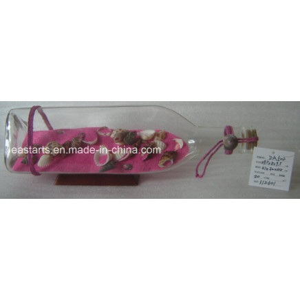 Drift Glass Bottle Wooden Decoration Marine Gifts (DA502)