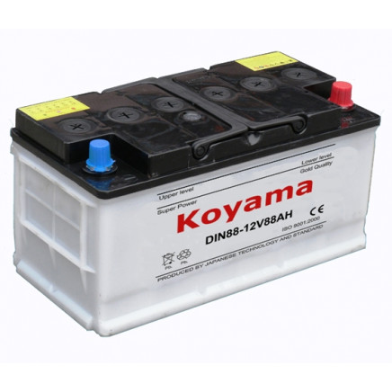 Dry Charged Car Battery DIN88 12V 88ah