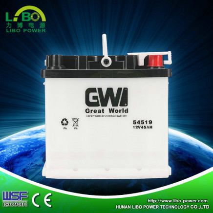 Dry Charged Lead Acid Auto Power Car Battery---12V 45ah 54519