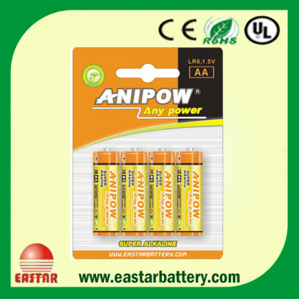 Dry Lr6 AA Alkaline Battery