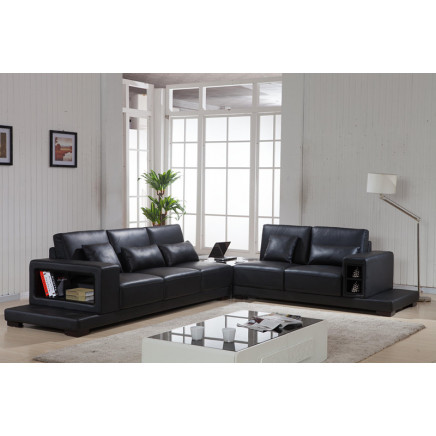 Dubai Leather Sofa Living Room Sofa (L. Al606)