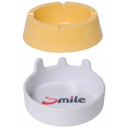 Eco-Friendly Daily Use Plastic Melamine Ashtray (TS6008)