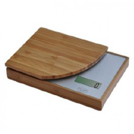 Electronic Food Kitchen Scale, Digital Bamboo Kitchen Scale