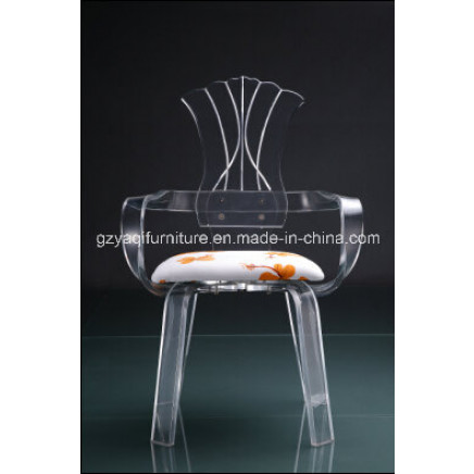 Elegant Acrylic Living Room Armrest Chair (KC011)