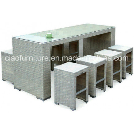 Elegant Outdoor Furniture Rattan Bar Table and Chairs (2031)