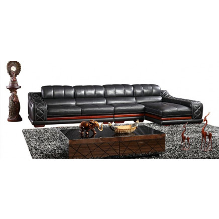 Elegant Reception Office Leather Corner Sofa (RFT-BT010)