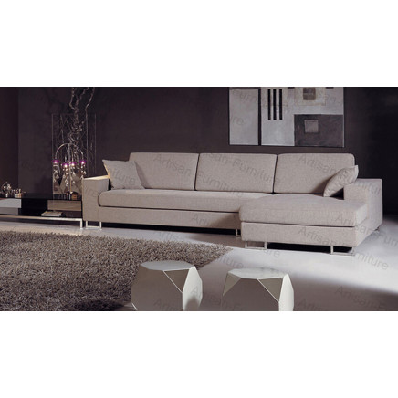 Elegant White 1-3-Seater Fabric Corner Sofa (JP-sf-015)