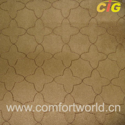 Embroidery Faux Suede with T/C Fabric (SHSF04349)