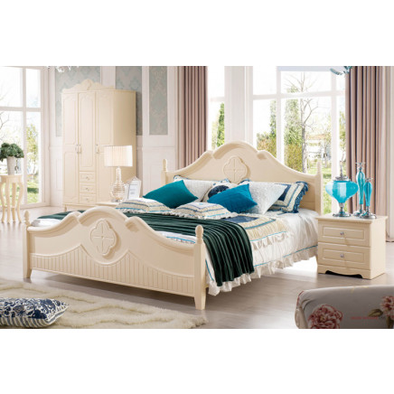European Home Queen Size Wooden Bed (JB-8218)
