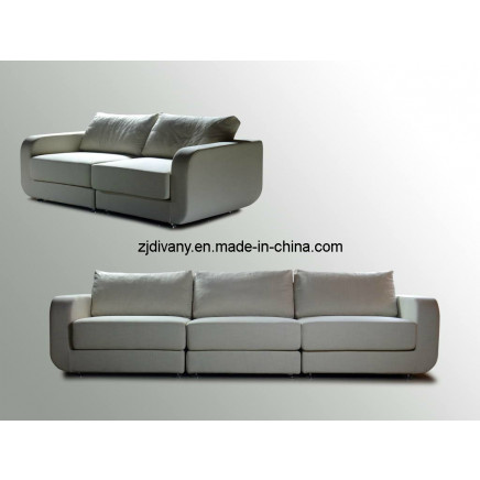 European Modern Leather Three Seats Sofa (D-28)