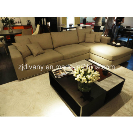 European Style Modern Leather Sofa Set (D-72)