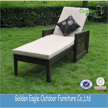 European Wicker Furniture Resin Garden Sun Lounger Chairs