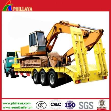 Excavator Transport Three Axles Lowbed Excavator Trailer