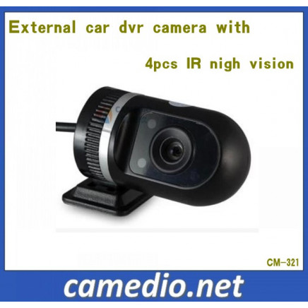 External Car DVR Camera with 4PCS IR Nigh Vision