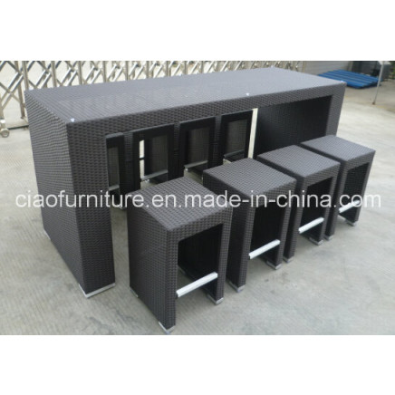 F-2031bt +2031bc Outdoor Bar Furniture Garden Wicker Bar Table and Chair