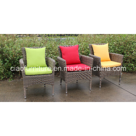 F-Half Round Wicker Garden Dining Chair