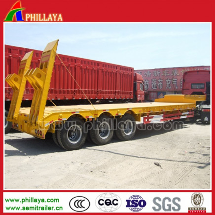 Factory Price 60ton Heavy Low Deck / Lowbed Trailer for Excavator