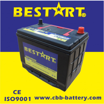 Factory Price JIS 60ah 12V Sealed Mf Auto Battery Car Battery 55D26r-Mf