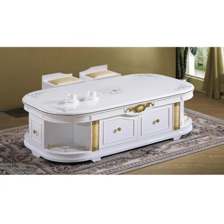Factory Price Metal Round Marble Top Coffee Table