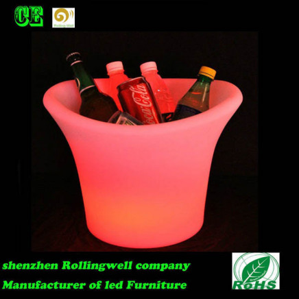 Factory Price Wholesale LED Ice Bucket / Color Changing LED Flashing Ice Bucket