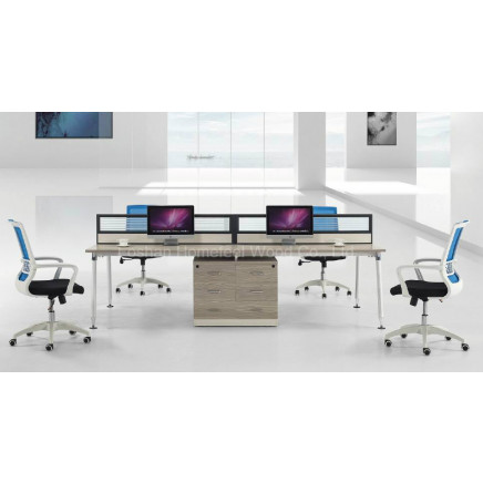 Fashion 4 Seats Workstation for Office Use (HF-CB004)