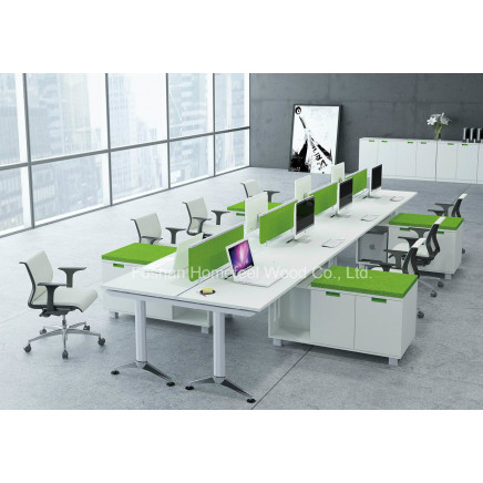 Fashion Color Office Workstation with Acrylic Partiton Screen (HF-YZH011)