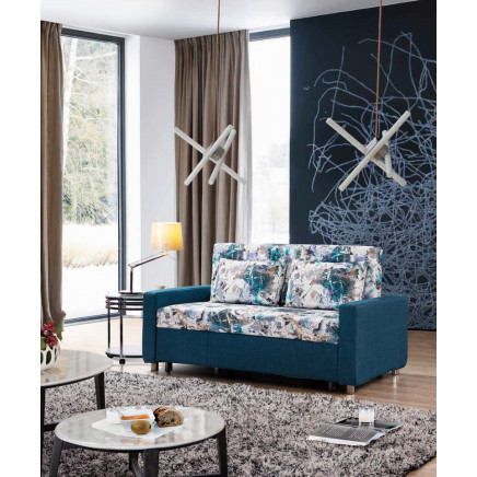 Fashion Functional Fabric Sofa Bed with Armrest