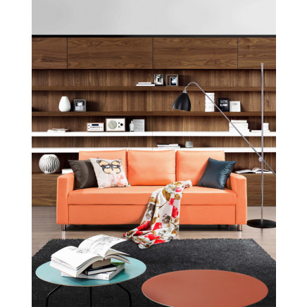 Fashion Functional Fabric Sofa Bed with Armrest