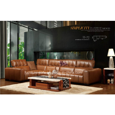Fashion Office Home Furniture Top Ltaly Leather Sofa (S02)