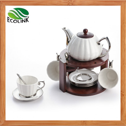 Fashion Silver Plated Ceramic Coffee Set