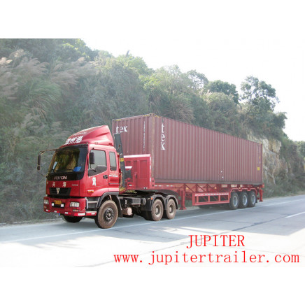 Fast Unloading 40 Hq Container Dumper Tipper Semi Trailer