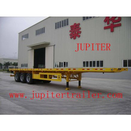 Flatbed Three Axle Semi Trailer
