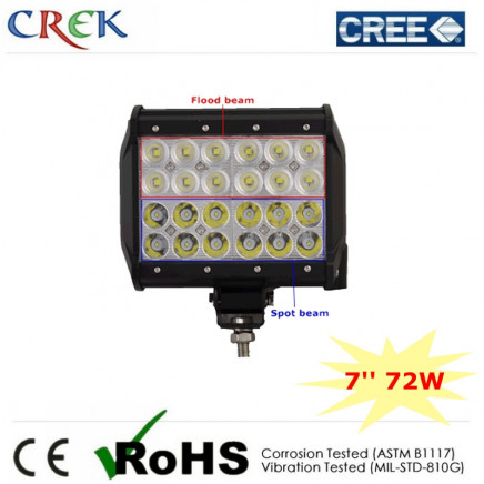 Four Row 7" Inch 72W CREE off Road LED Light Bar (CK-BC40603)