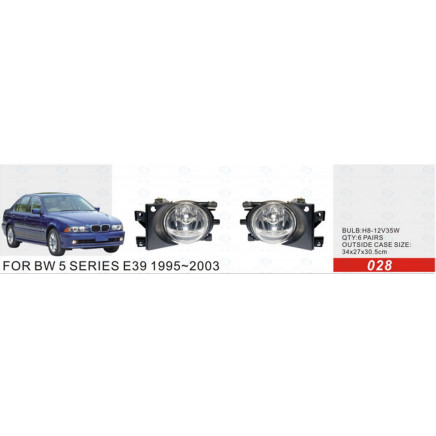 Front Fog Lamp for BMW 5 Series E39 1995-2003
