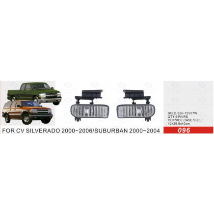 Front Fog Lamp for Chevrolet Silverado 2000-2006/Suburban 2000-2004