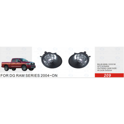 Front Fog Lamp for Dg RAM Series 2004-on