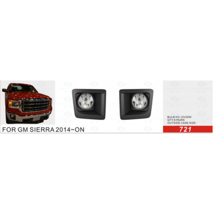Front Fog Lamp for Gmc Sierra 2014-on