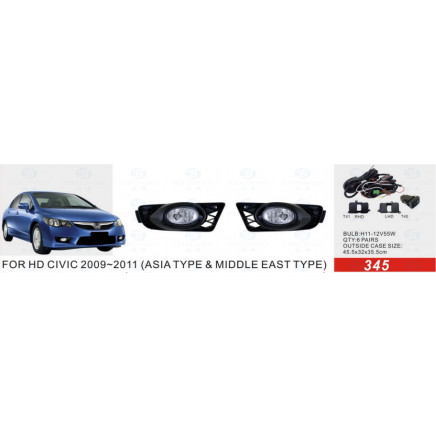 Front Fog Lamp for Honda Civic 2009-2011