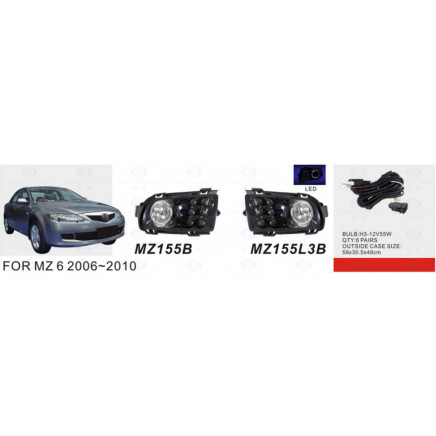 Front Fog Lamp for Mazda 6 2006-2010