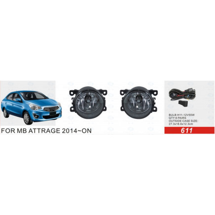 Front Fog Lamp for Mitsubishi Attrage 2014-on