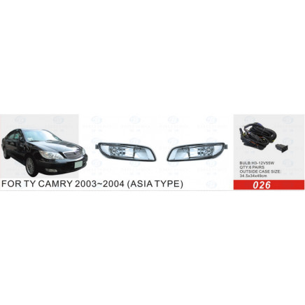 Front Fog Lamp for Toyota Camry 2003-2004 (Asia Type)
