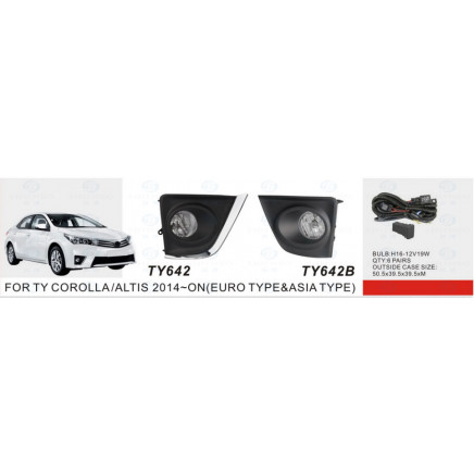Front Fog Lamp for Toyota Corolla/Altis 2014-on